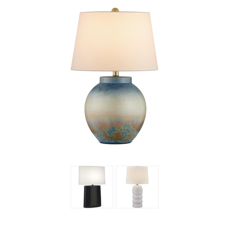 Currey & Company Dawning Glazed Ceramic Table Lamp