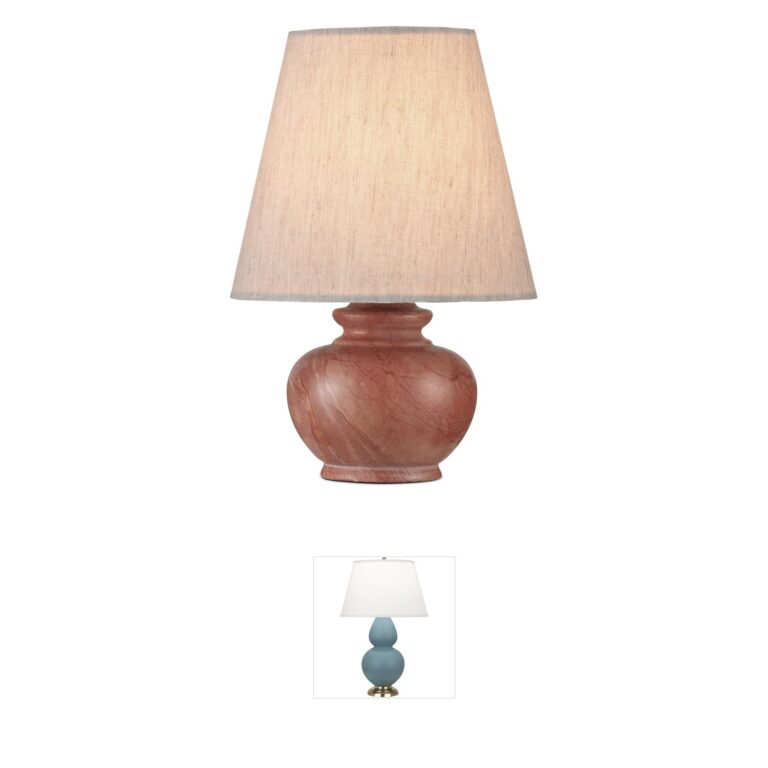 Currey & Company Piccolo Rosa Cappuccino Marble Mini Table Lamp