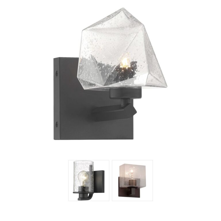 Savoy House Castello Clear Seeded Glass Wall Sconce
