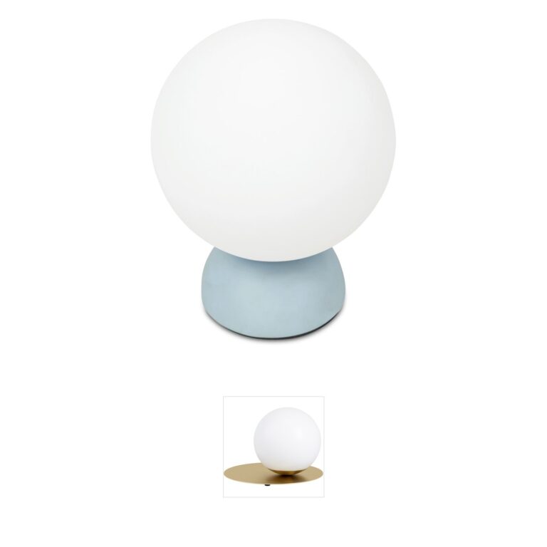 Moe's Home Collection Ovi Resin and Opal Glass Globe Table Lamp