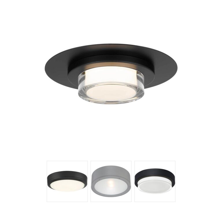 Alteck Lighting Plate Integrated LED Wet Rated Outdoor Ceiling Light