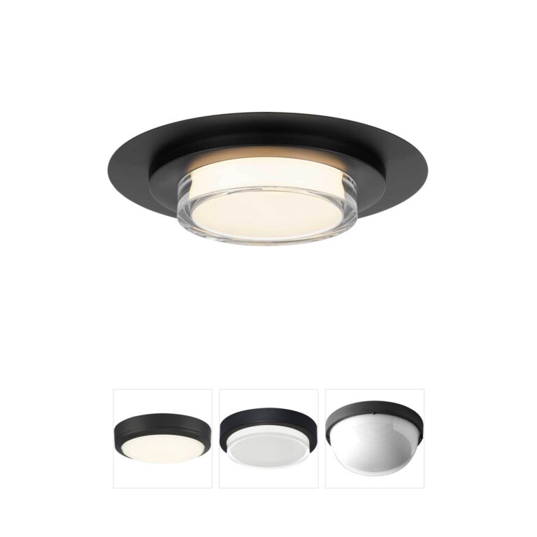 Alteck Lighting Plate Acrylic Dimmable LED Outdoor Ceiling Light