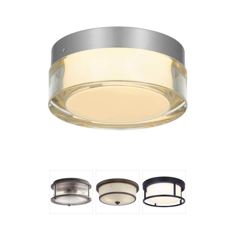 Alteck Lighting Sunspot 6" Stainless Steel LED Flush Mount