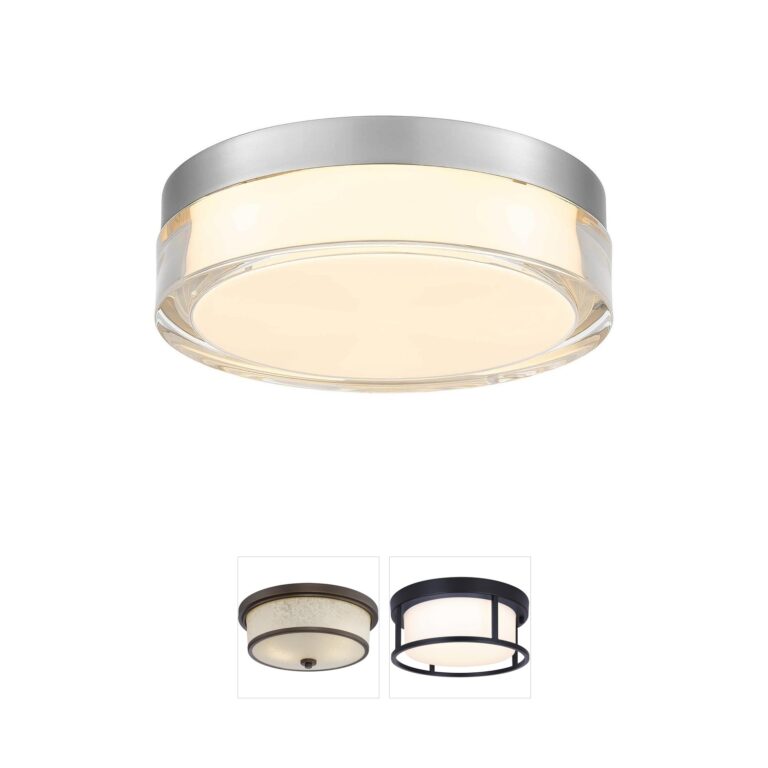 Alteck Lighting Sunspot 3-CCT LED Brushed Stainless Steel Outdoor Flush Mount
