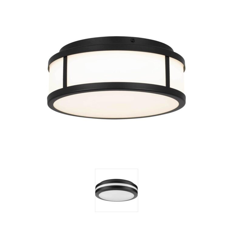Alteck Lighting Panel Round 3-CCT LED Outdoor Flush Mount