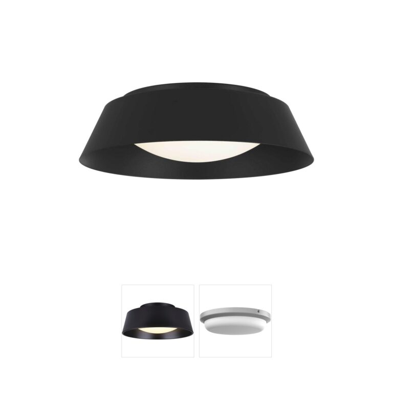 Alteck Lighting Pez 5-CCT Etched Opal Outdoor LED Flush Mount