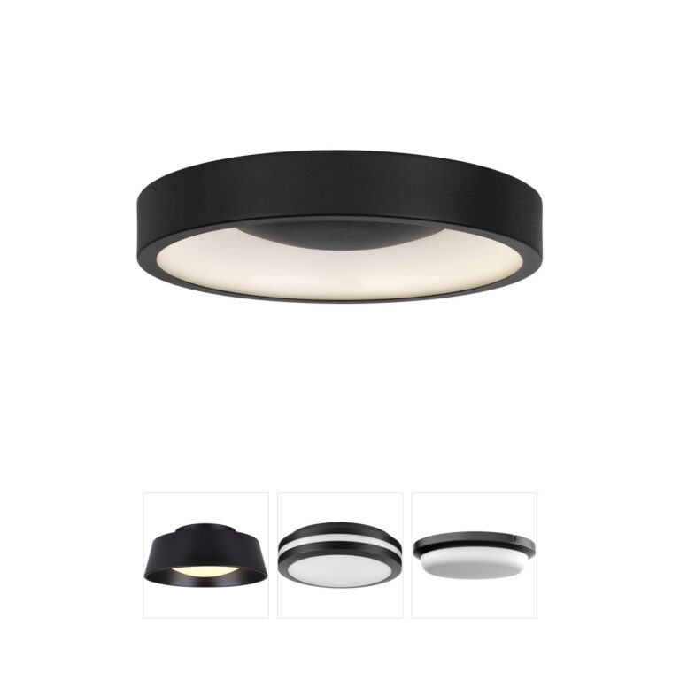 Alteck Lighting Stellar Etched White Acrylic LED Outdoor Flush Mount
