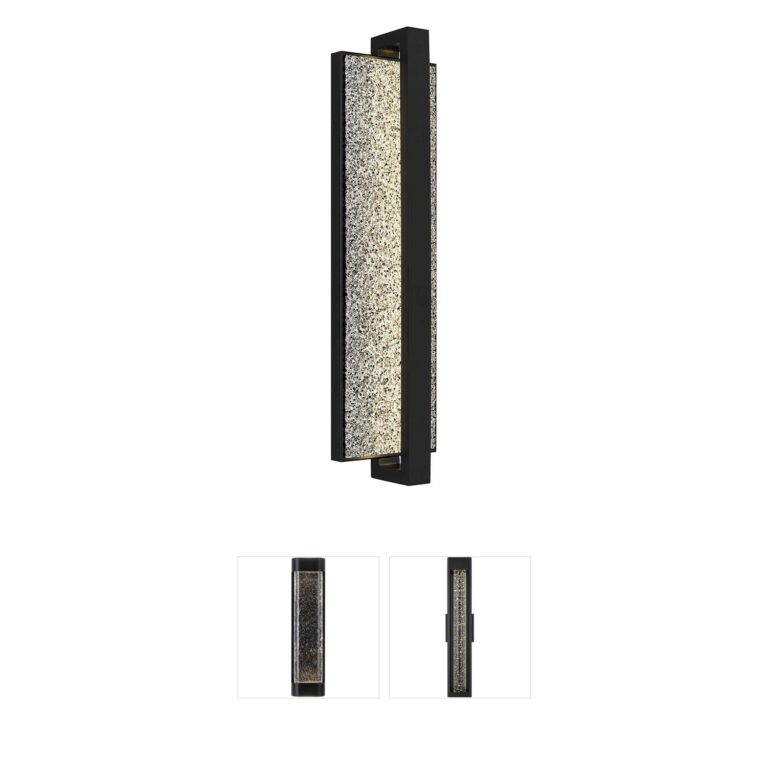 Alteck Lighting Seafoam Integrated LED Outdoor Wall Sconce with Sand Blast Glass