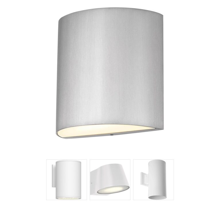 Alteck Lighting Veil Brushed Aluminum 3-CCT LED Wall Sconce
