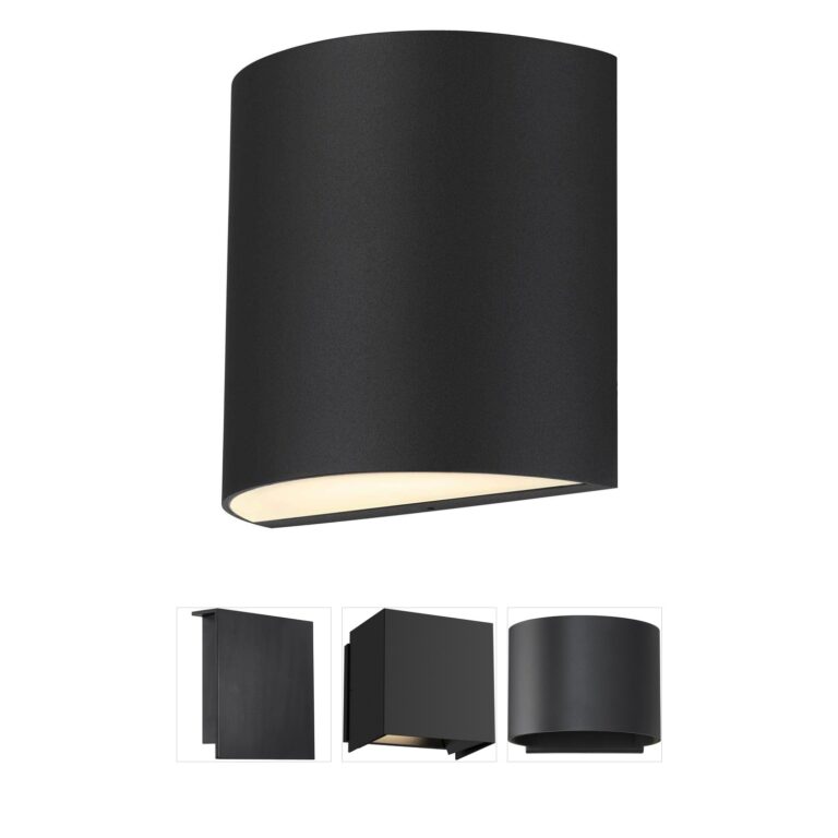 Alteck Lighting Veil Sand Black Integrated LED Outdoor Wall Sconce