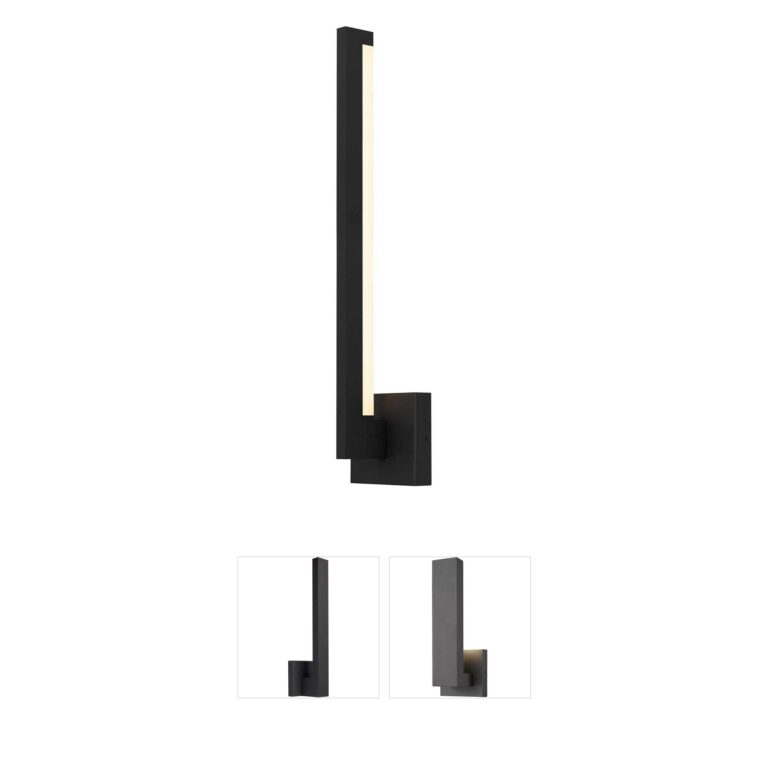 Alteck Lighting Lana Frosted LED Outdoor Wall Sconce with 3-CCT