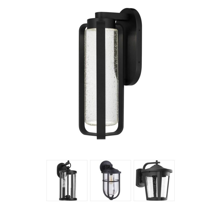 Alteck Lighting Clover Sand Black LED Outdoor Wall Sconce