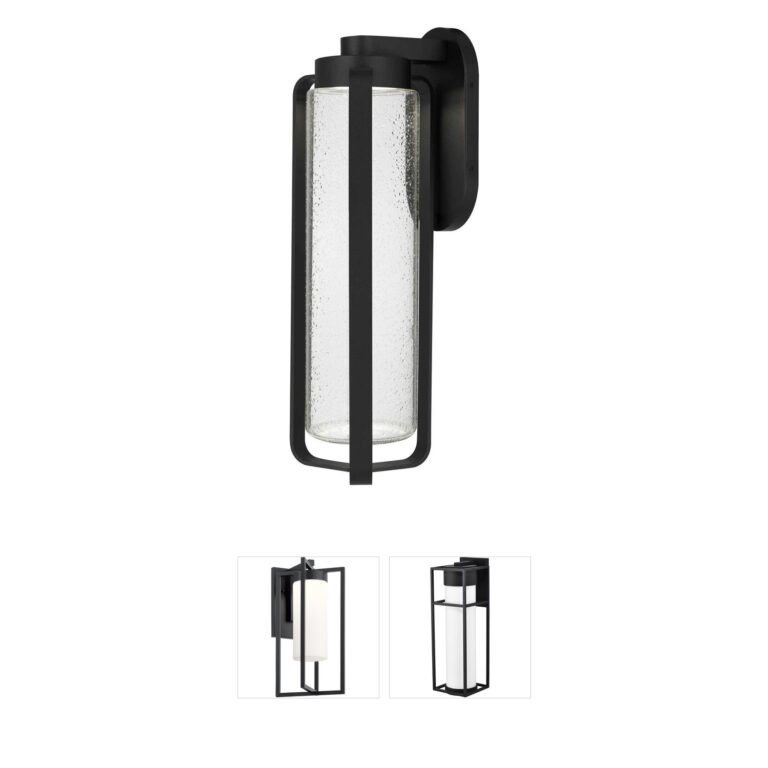 Alteck Lighting Clover Sand Black Integrated LED Outdoor Wall Sconce