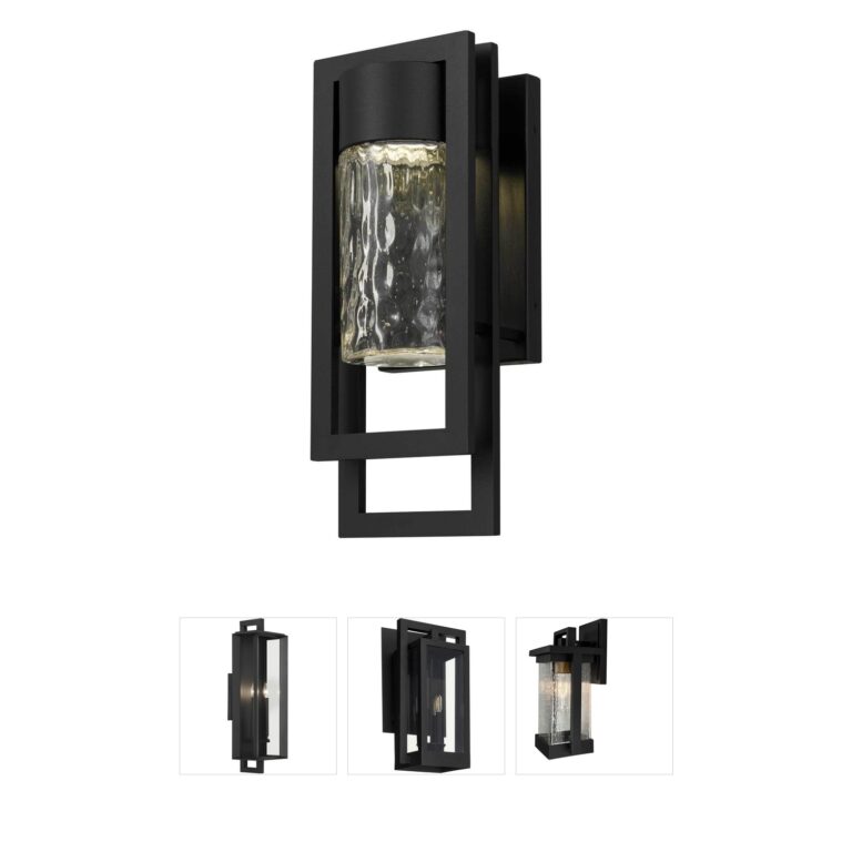 Alteck Lighting 2 Step Sand Black Integrated LED Wet Rated Sconce