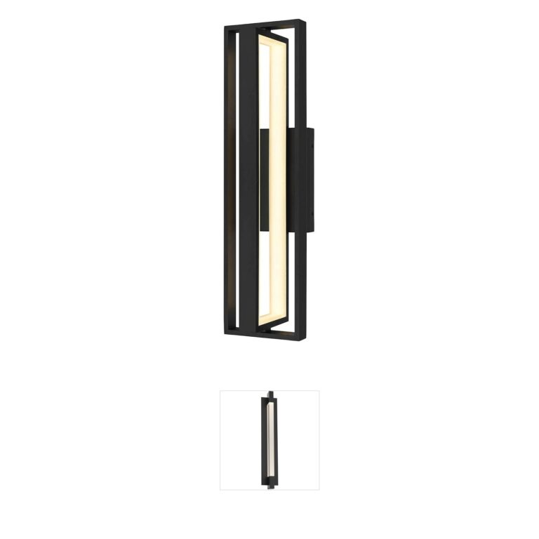 Alteck Lighting In & Out Frosted Acrylic LED Outdoor Wall Sconce