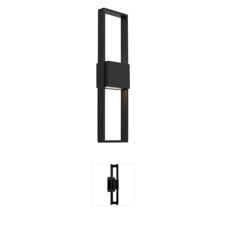 Alteck Lighting Miami Sand Black LED Wall Sconce