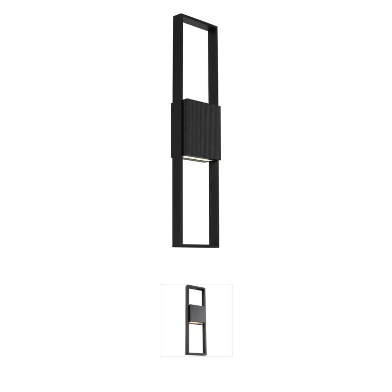 Alteck Lighting Miami Sand Blast Glass LED Outdoor Sconce