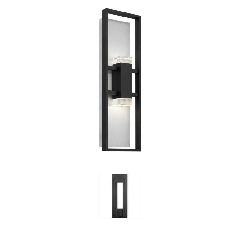 Alteck Lighting Mars Sand Black 3-CCT Outdoor Wall Sconce