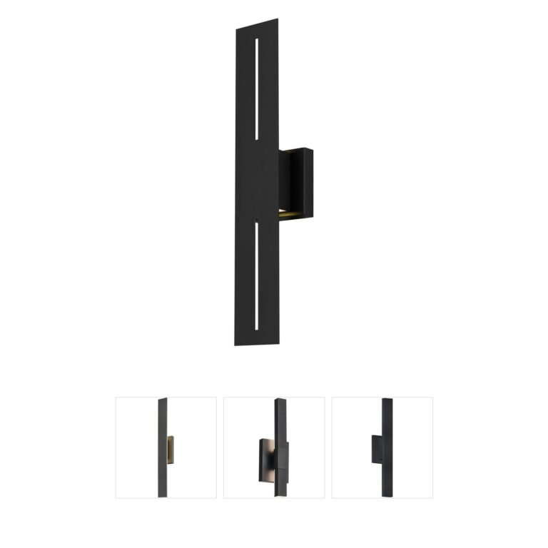 Alteck Lighting Slot Sand Blast Glass LED Outdoor Sconce