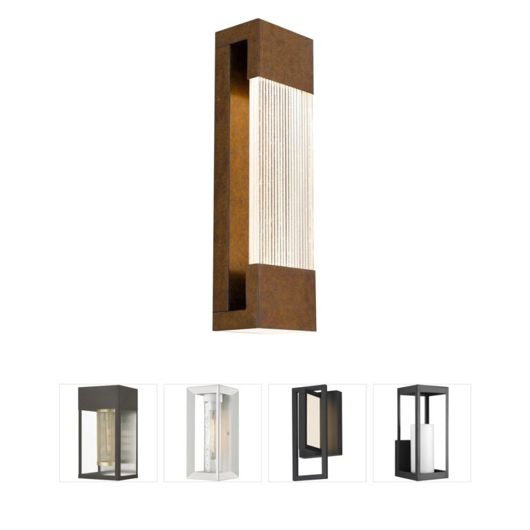 Alteck Lighting Mystic Sawn Glass Outdoor Sconce