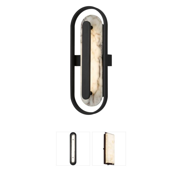 Alteck Lighting Roundabout Painted Antique Brass Outdoor Wall Light