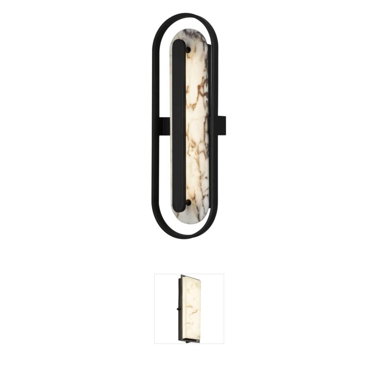Alteck Lighting Roundabout Sand Black 3-CCT Integrated LED Outdoor Wall Sconce