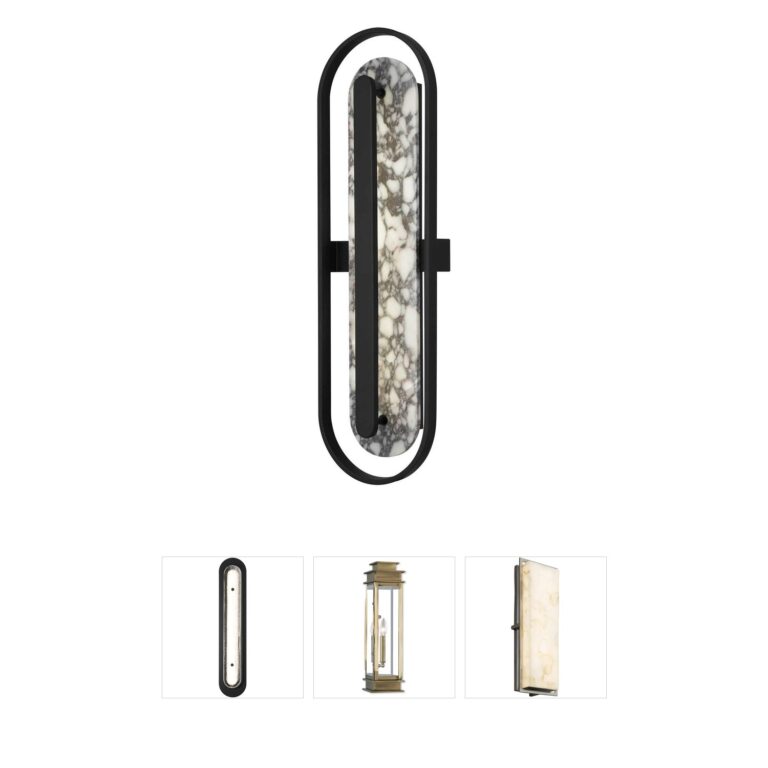 Alteck Lighting Roundabout Sand Black LED Sconce