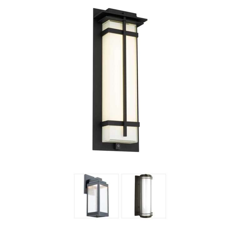 Alteck Lighting Frank Mitered Glass LED Sconce
