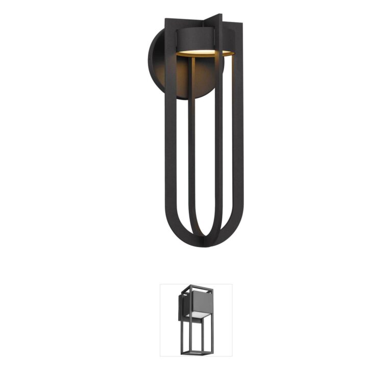 Alteck Lighting Furo 3-CCT Sand Blast Glass Outdoor Wall Sconce