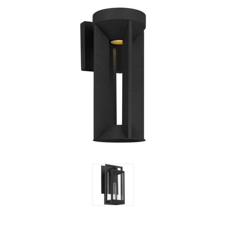 Alteck Lighting Aura Sand Blast Glass Outdoor LED Sconce