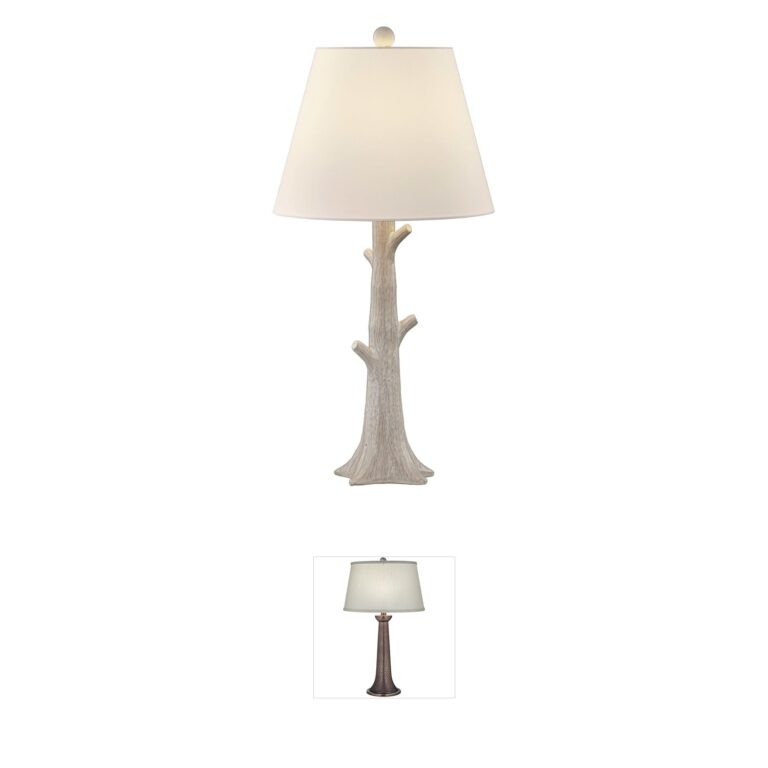Savoy House Penny Distressed White Ceramic Table Lamp