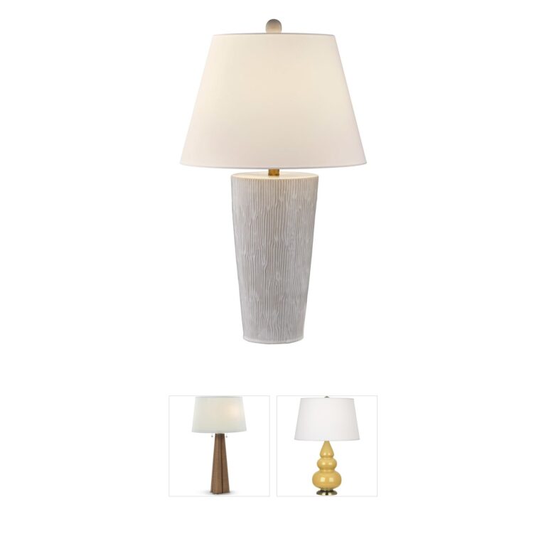 Savoy House James Distressed White Ceramic Table Lamp