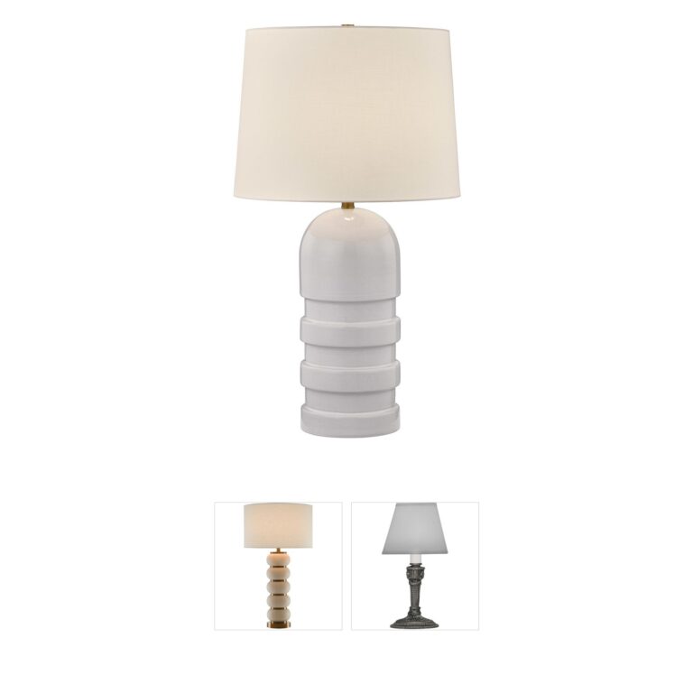 Savoy House Lighting Wehunt White Ceramic & Metal Table Lamp