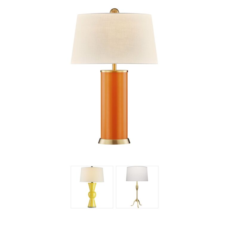 Savoy House Melissa Exuberance Orange Metal & Glass Table Lamp