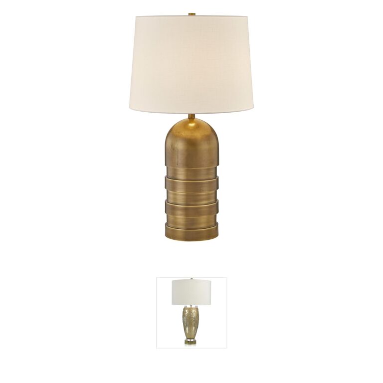 Savoy House Wehunt Brass Table Lamp with Three-Way Switch