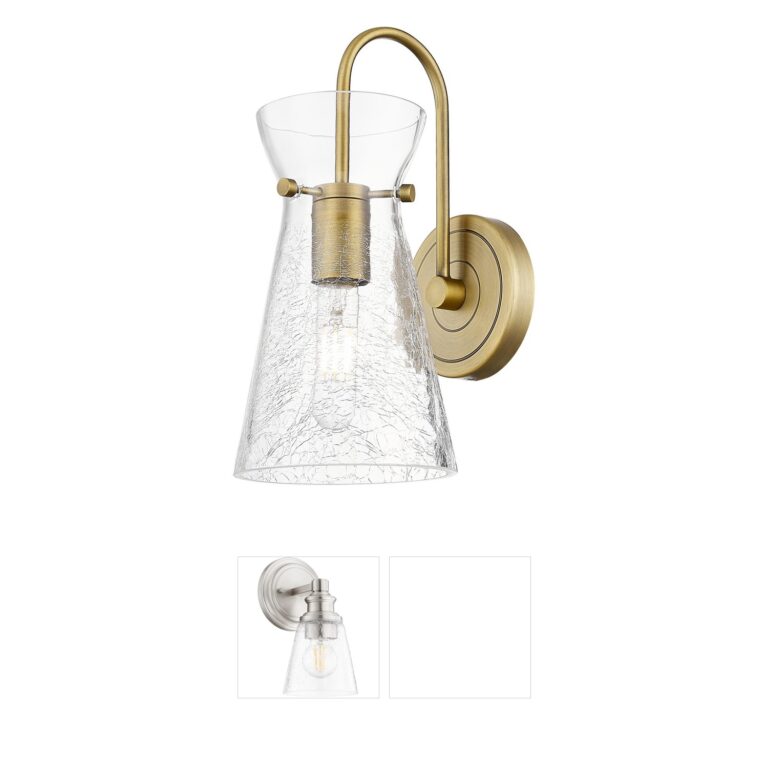 Innovations Lighting Nicole Brushed Brass Glass Wall Sconce