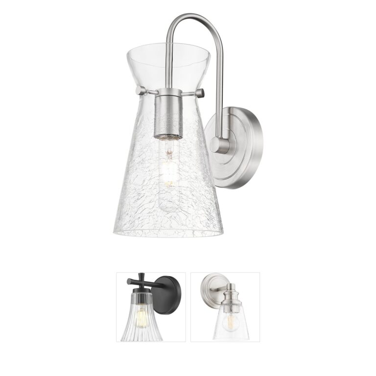 Innovations Lighting Nicole Crackled Glass Wall Sconce
