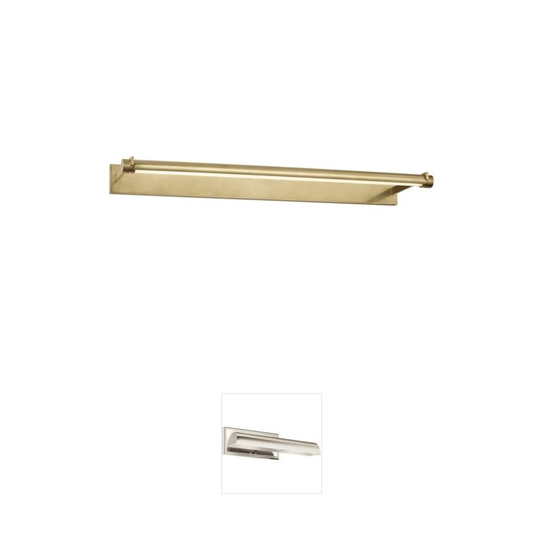 Visual Comfort Modern Collection Sean Lavin Katan 30" LED Picture Light in Hand-Rubbed Antique Brass