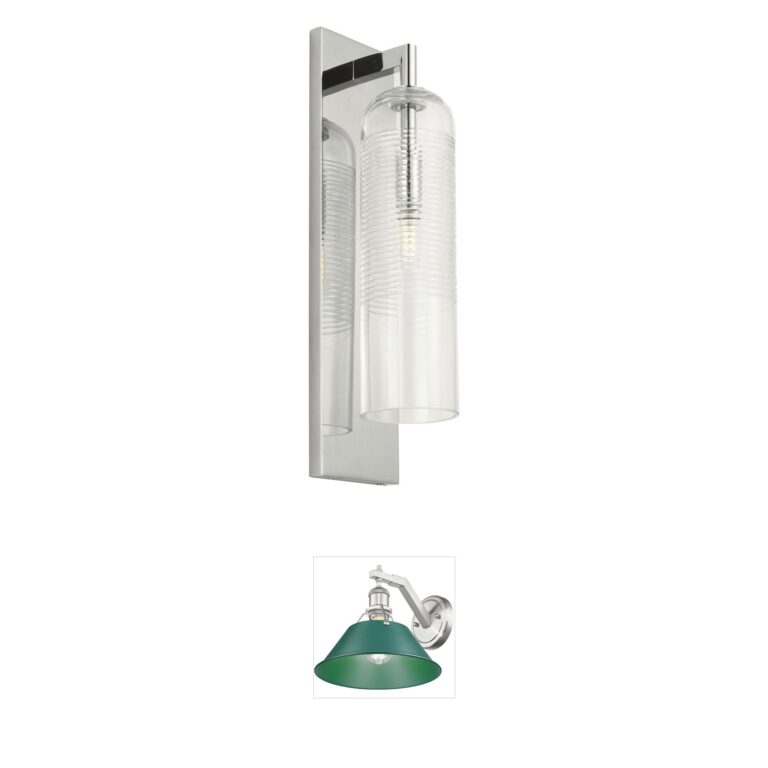 Visual Comfort Modern Collection Sean Lavin Leano Hand-Cut Glass Wall Sconce