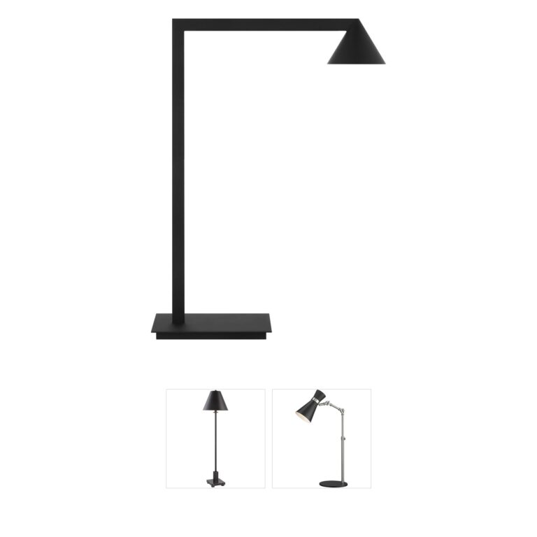 Visual Comfort Modern Collection Sean Lavin Midrand Nightshade Black Steel Table Lamp