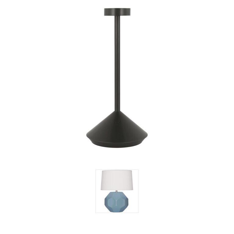 Visual Comfort Modern Collection Sean Lavin Moneta Rechargeable Brass LED Table Lamp