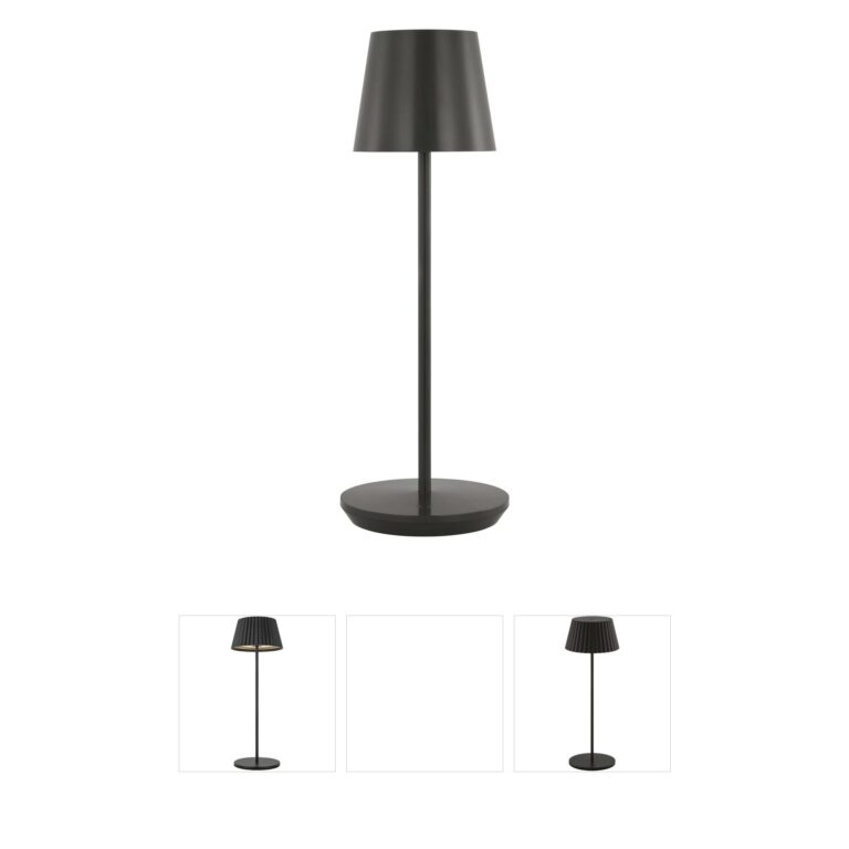 Visual Comfort Modern Sean Lavin Nevis Rechargeable Bronze LED Table Lamp