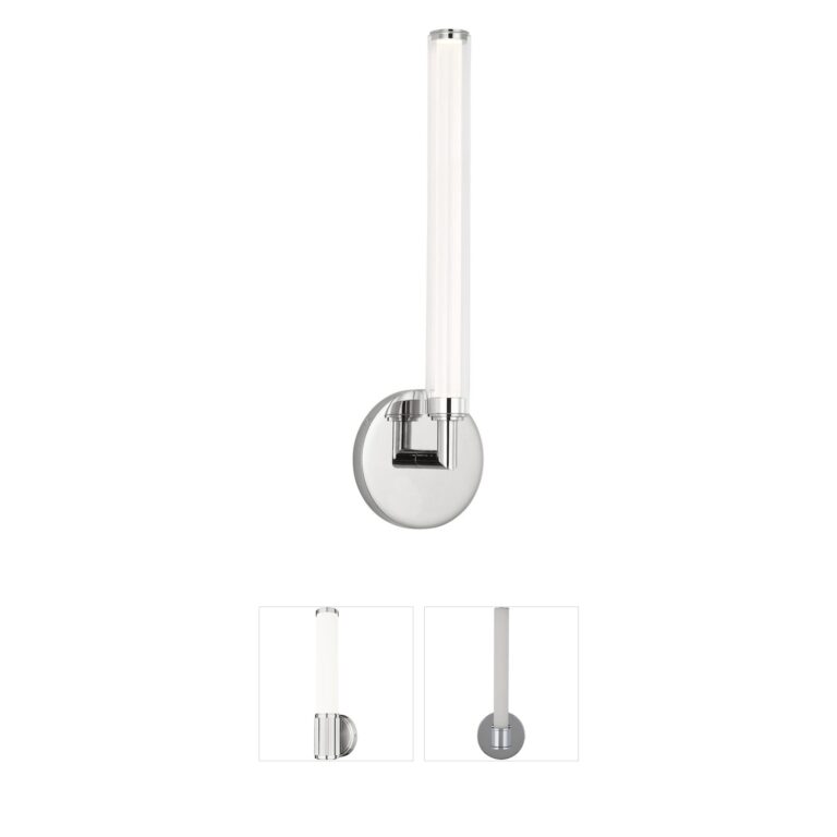 Visual Comfort Modern Sean Lavin Poza Polished Nickel LED Wall Sconce