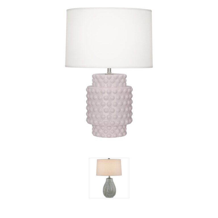 Robert Abbey Small Dolly Rose Water Ceramic Accent Lamp