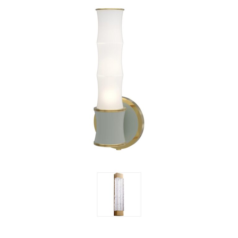 Robert Abbey Kane Celadon & Modern Brass Wall Sconce