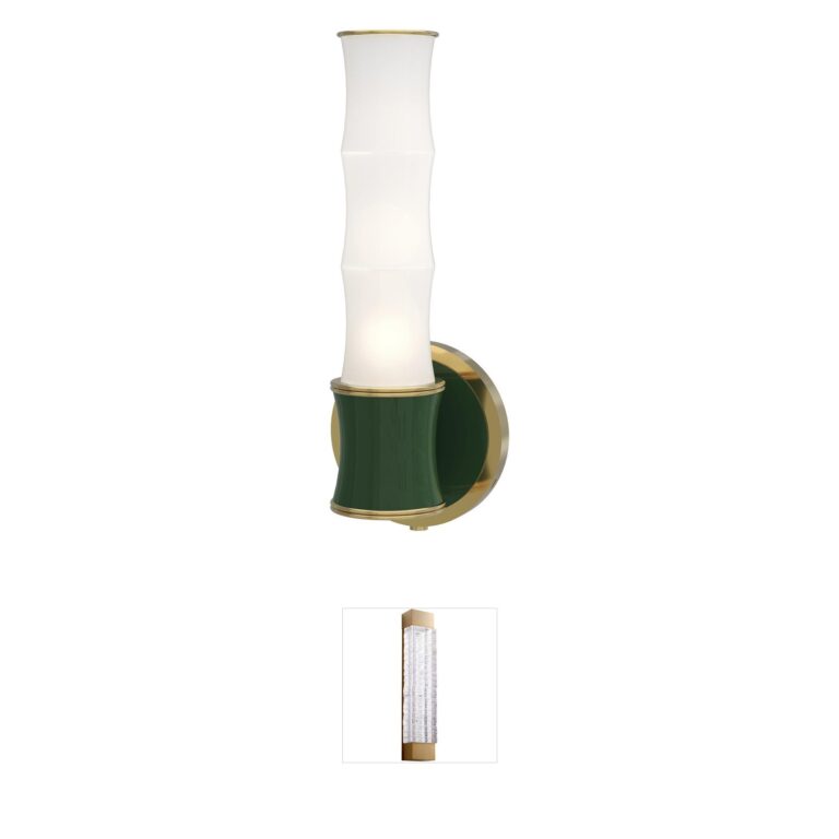 Robert Abbey Kane Tropical Wall Sconce with Frosted Glass