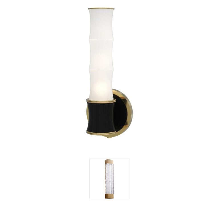 Robert Abbey Kane Metal & Glass Wall Sconce