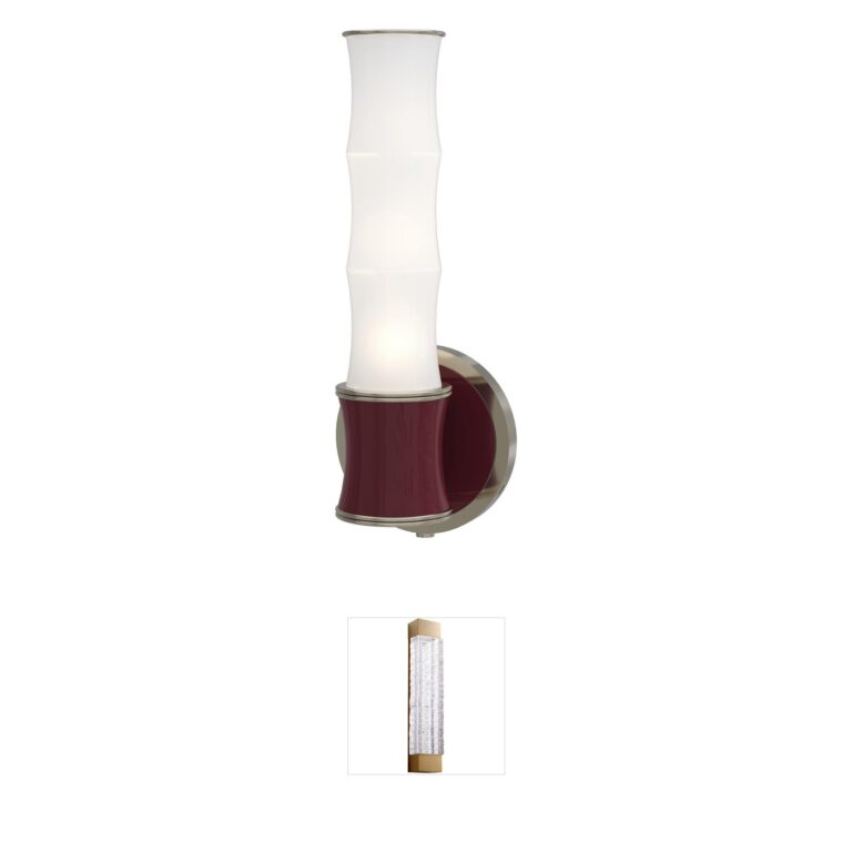 Robert Abbey Kane Cylinder Metal & Glass Wall Sconce