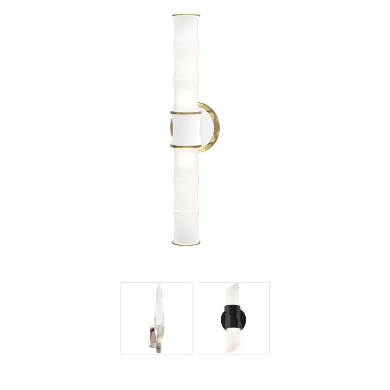 Robert Abbey Kane Frosted Glass Wall Sconce