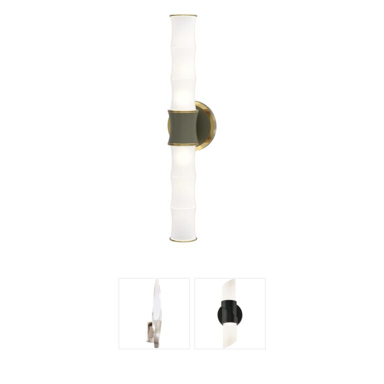Robert Abbey Kane Metal & Glass Wall Sconce